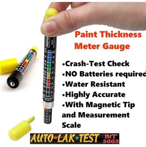 Paint Thickness Meter Gauge Bit 3003 Crash